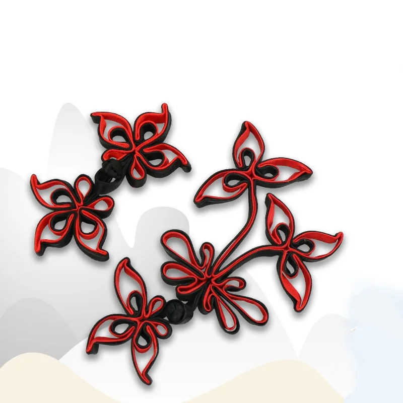 Пуговицы с полыми цветами ручной работы 1 пара винтажные китайские пуговицы