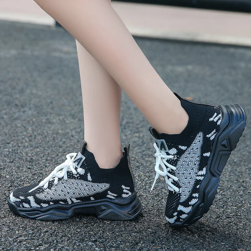 

Boys Girls Sneaker Children Shoes 2020 Autumn Outdoor Casual Shoes Soft Bottom Fashion Mesh Breathable Light Antiskid Damping