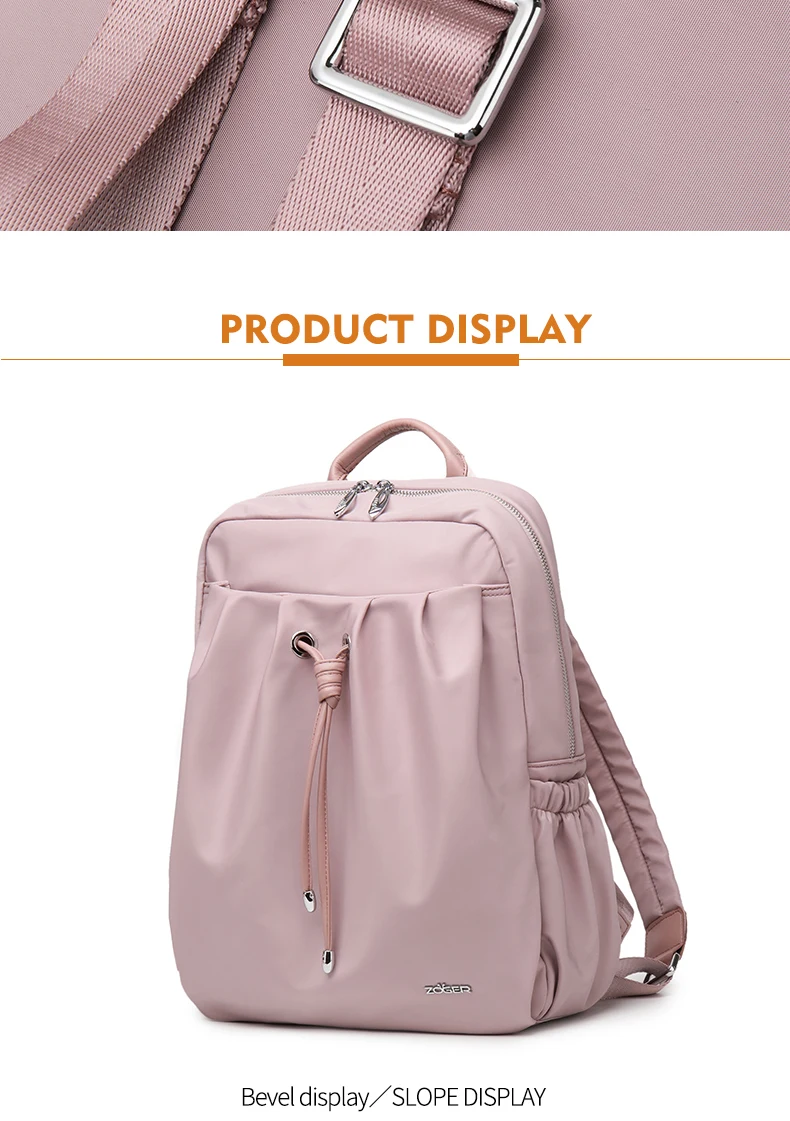 ZOGER Oxford cloth ultra light shoulder bag Korean version new college student bag female simple wild backpack