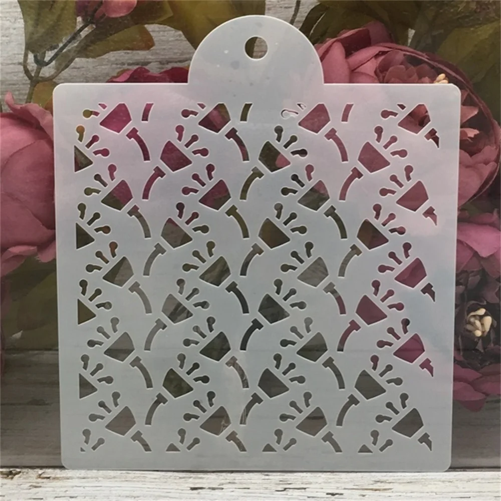 

1Pcs 6inch Plugin DIY Layering Stencils Wall Painting Scrapbook Coloring Embossing Album Decorative Card Template