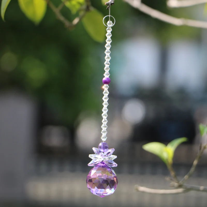 1 шт. чакра Ловец Солнца Хрустальный фэн шуй шар подвесная люстра Призма подвеска