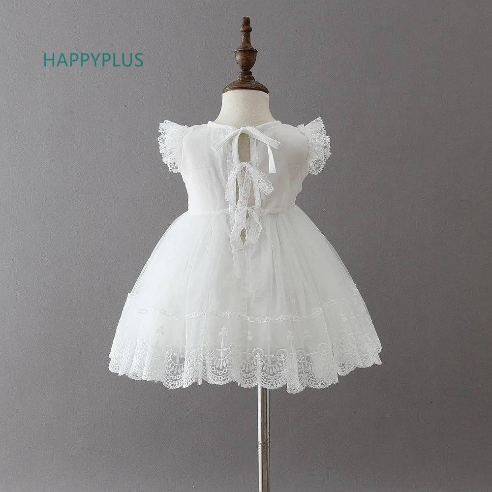HAPPYPLUS платье для девочек крещения 3 6 12 18 24 месяцев на второй день рождения летние