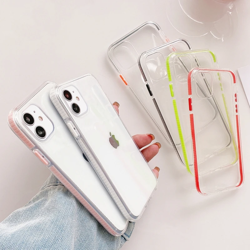 

For iphone 11 case luxury transparent phone cases For iphone 12 pro max 12 mini X XS XR 6 6S 7 8 Plus silicone mobile phone bag