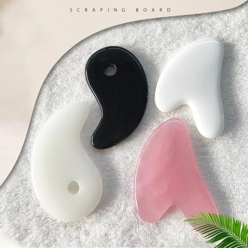 

Natural Jade Gua sha Scraper Board Face Massager Facial Guasha Meridian Muscle Relaxation Skin Lifting Face Thin Gouache Scraper