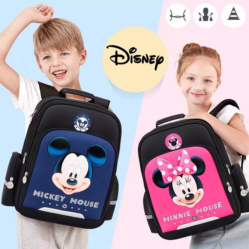 

Детский рюкзак с Микки и Минни, рюкзак для девочек и мальчиков, Детские рюкзаки, рюкзак для малышей, детская большая вместительность, нескол...