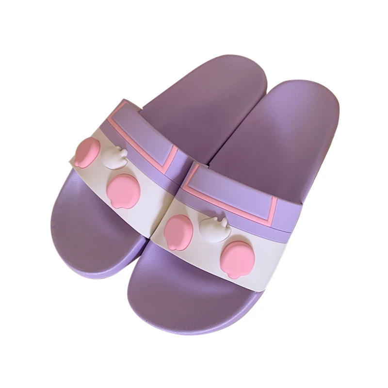 

Cute Couples Home Slippers Women's Summer Indoor Lovely PVC Bathing Slides Male/Female Flat Antiskid Flip Flops Shoes