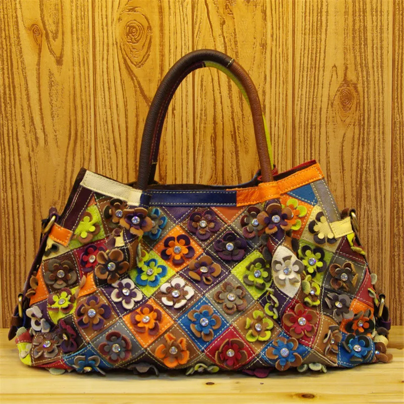 Женский кожаный ремень Caerlif прошитый вручную из воловьей кожи сумка через