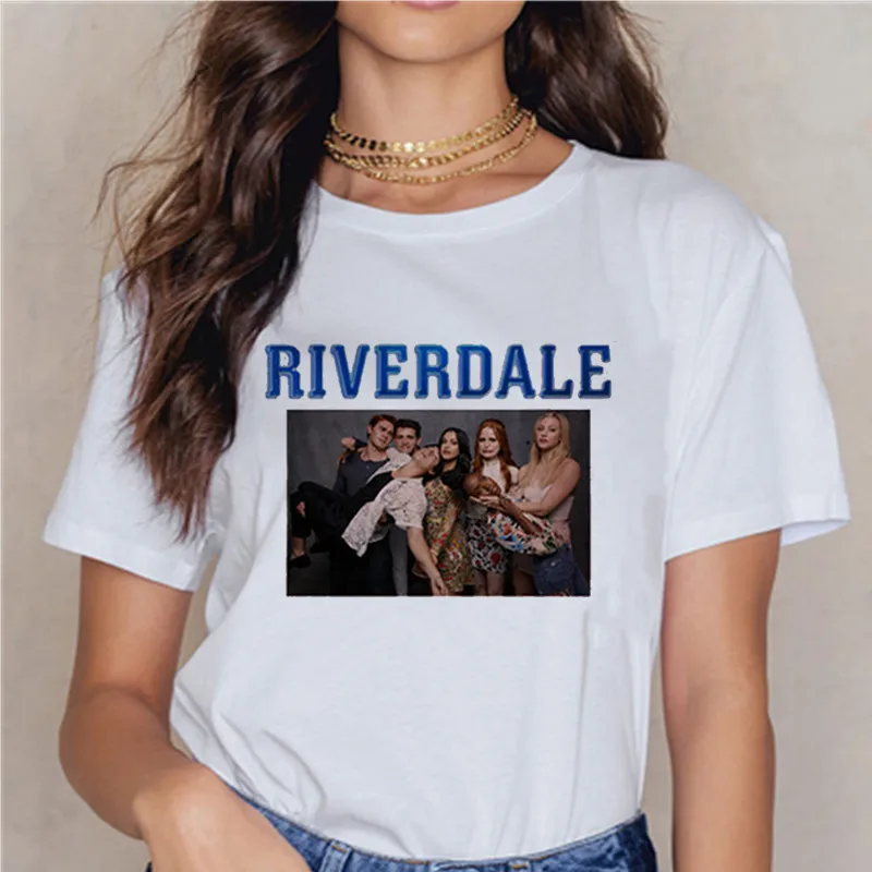 Модная футболка Riverdale в стиле Харадзюку женский топ со змеиным принтом