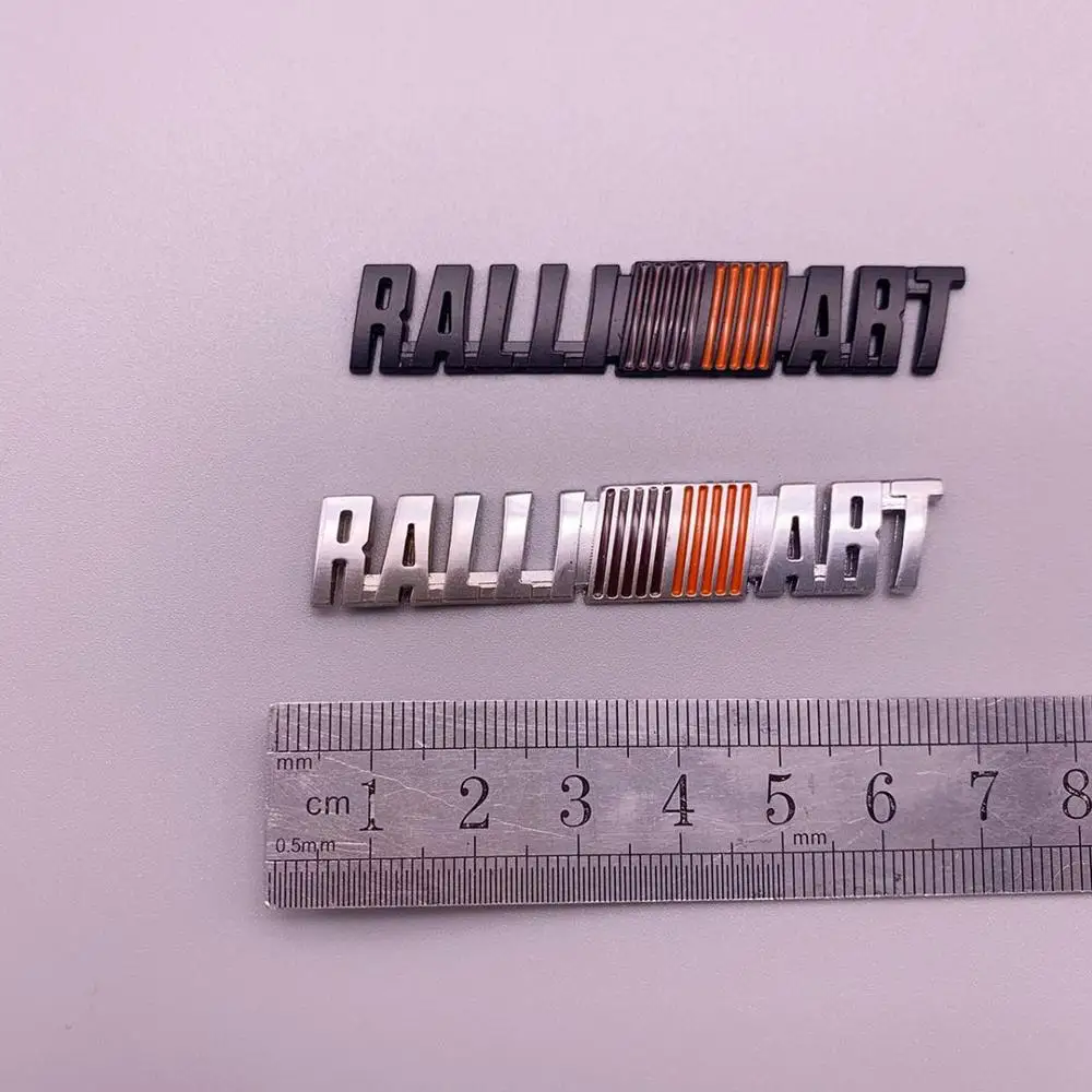 

10pcs 3D Metal ralli art Front Rear Side Decals Emblem Sticker For Mitsubishi ralliart Lancer 9 10 Asx Outlander 3 Pajero Sport