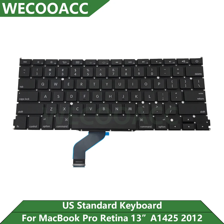 

New Replacement A1425 Keyboard For Macbook Pro Retina 13" US Keyboard Late 2012 Early 2013 EMC 2557 2672
