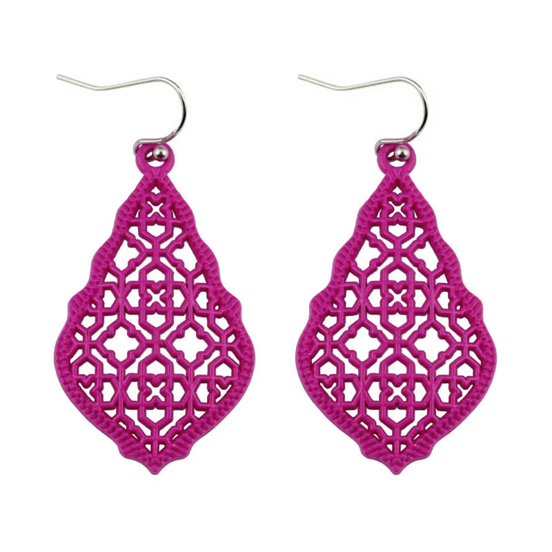 ZWPON винтажные дизайнерские золотые филигранные фигурные овальные серьги капли