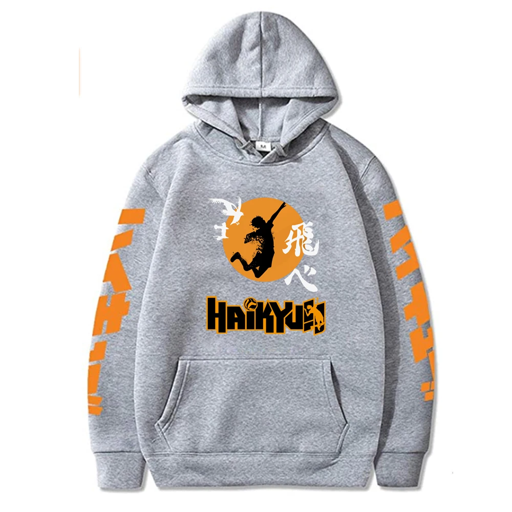 

2021 Japanese anime haikyuu Cosplay Hoodie men's and women's Harajuku Sweatshirt karasuno high school Pullover Hoodie