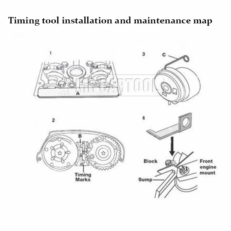 MR CARTOOL набор инструментов для блокировки двигателя Chevrolet Cruze Malibu/opel/regal/buick Excelle/epica