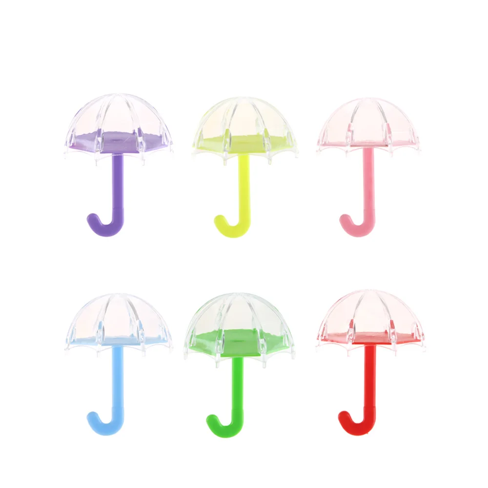 

Plastic Portable Fake Eyelash Storage Box Clear Umbrella Shape Eyelash Packaging Case Candy Color Lash Storage Container Boxes