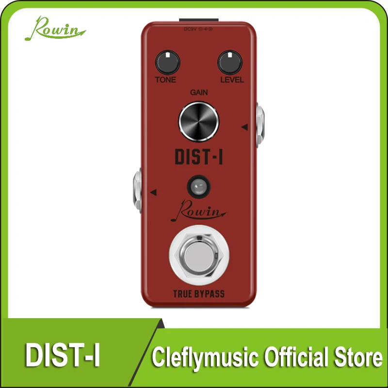 

Rowin LEF-301A Guitar Distortion Pedal Realistic Vintage British Amplifer Dist Pedals High Gain Distortion Effect