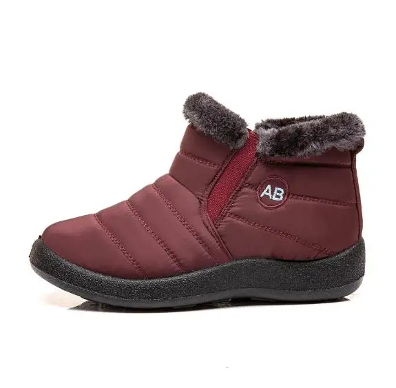 New Women Winter Snow Shoes Snow Boots Warm Plush Antiskid Bottom Thermal Waterproof women Ski Boots Size 35-43 C418