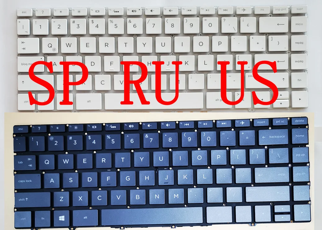 Оригинал Новый русская клавиатура для ноутбука HP Spectre 13-af 13-afxx 13-af000tu SN7162BL PK1321W1A05