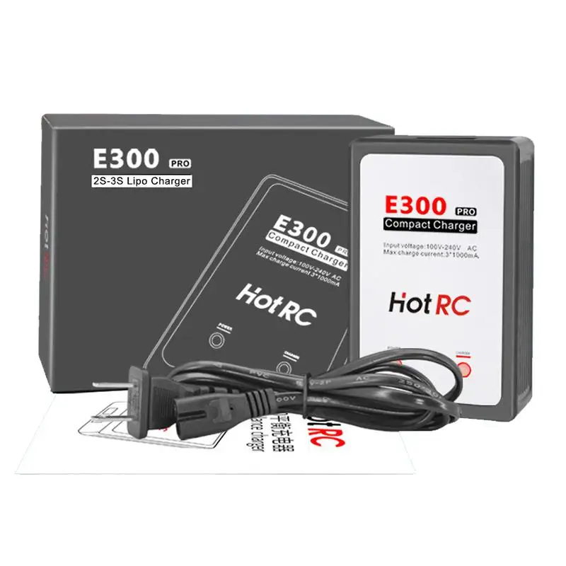 

HOTRC E300 AC 7.4v 11.1v Battery Balance Charger for 2-3S Lipo Battery
