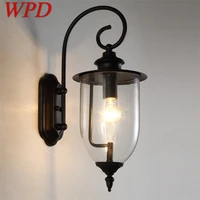 wpd classical outdoor wall lamps led light waterproof ip65 sconces for home porch villa decoration