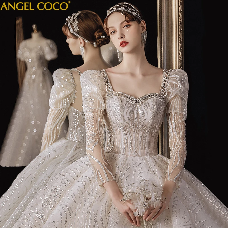 

Maternity Dresses Wedding Gowns Bridal Dress Long Sleeve Elegant Bride Dresses Celebrity Abito Da Sposa Vestidos De Novia