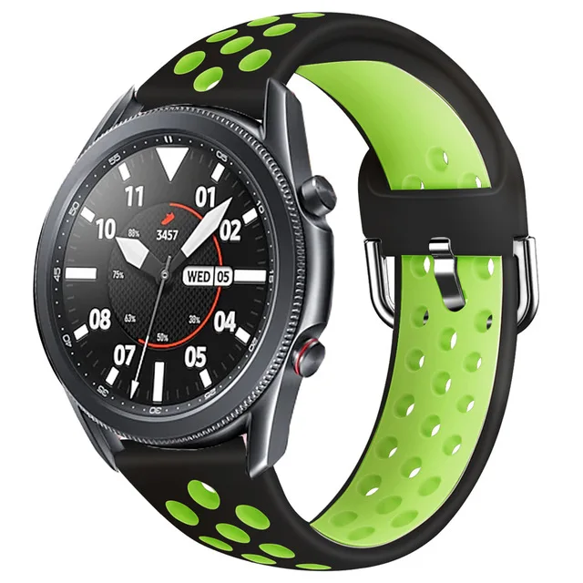 Ремешок сменный силиконовый для Samsung Galaxy Watch 3 band 22 мм браслет 45 41 20 Active2 |