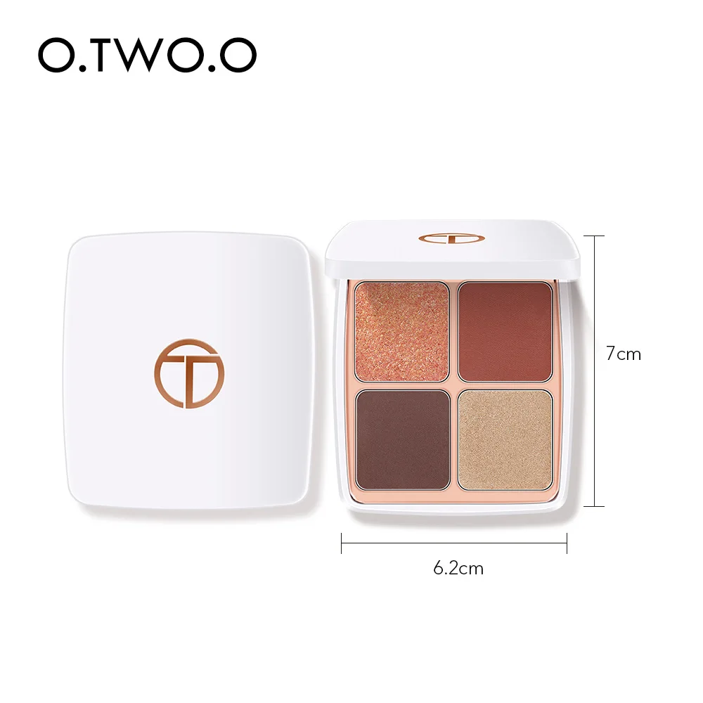 

O. Tw O.o Painted Morocco Four Colors Eye Shadow Pearly Lustre Matte Flash Portable Trimming Fingertip Eyeshadow Compact Makeup