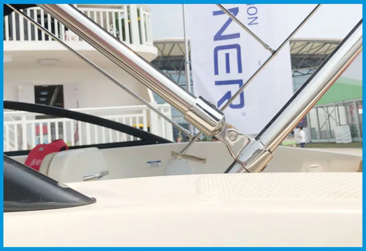 

SS316 Pipe Eye End Cap 22mm or 25mm Bimini Top Fitting Hardware Marine Boat Yacht External Eye End Canopy Tube End