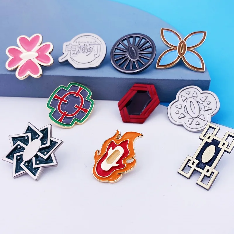 Брошь-значок для косплея из аниме рассекающий демонов | Тематическая одежда и