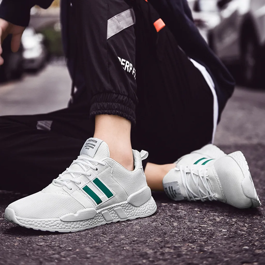 Популярные мужские Кроссовки для бега на весну и осень модная мужская сетчатая