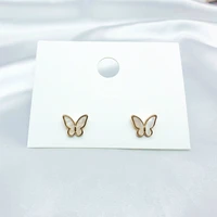 fashion elegant 925 silver needle cute rhinestone butterfly stud earrings for women girls 2020 fashion sweet cute earrings jewel