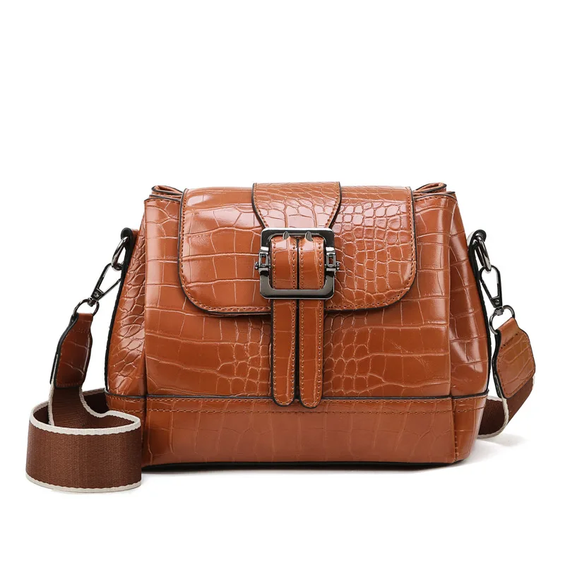 Роскошные сумки с крокодиловым узором для женщин вместительные через плечо из