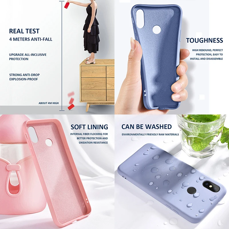 Оригинальный жидкий силиконовый чехол для телефона xiaomi redmi note 8 8t 7 pro k30 6 7a 8a k20 mi 9 9se