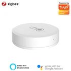 Умный Wi-Fi датчик температуры и влажности Tuya Zigbee, внутренний гигрометр, термометр, детектор, датчик воздуха для Alexa Google Home