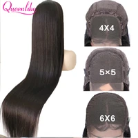 40 30 inch brazilian straight 5x5 6x6 closure wig for black women 13x6 hd lace frontal bone straight lace front human hair wigs