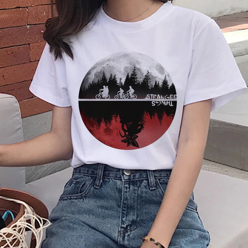 5680 Новые странные вещи Harajuku Ullzang Футболка женская вверх дном Eleven забавная футболка 90s графическая футболка модные футболки женские - Цвет: 5680