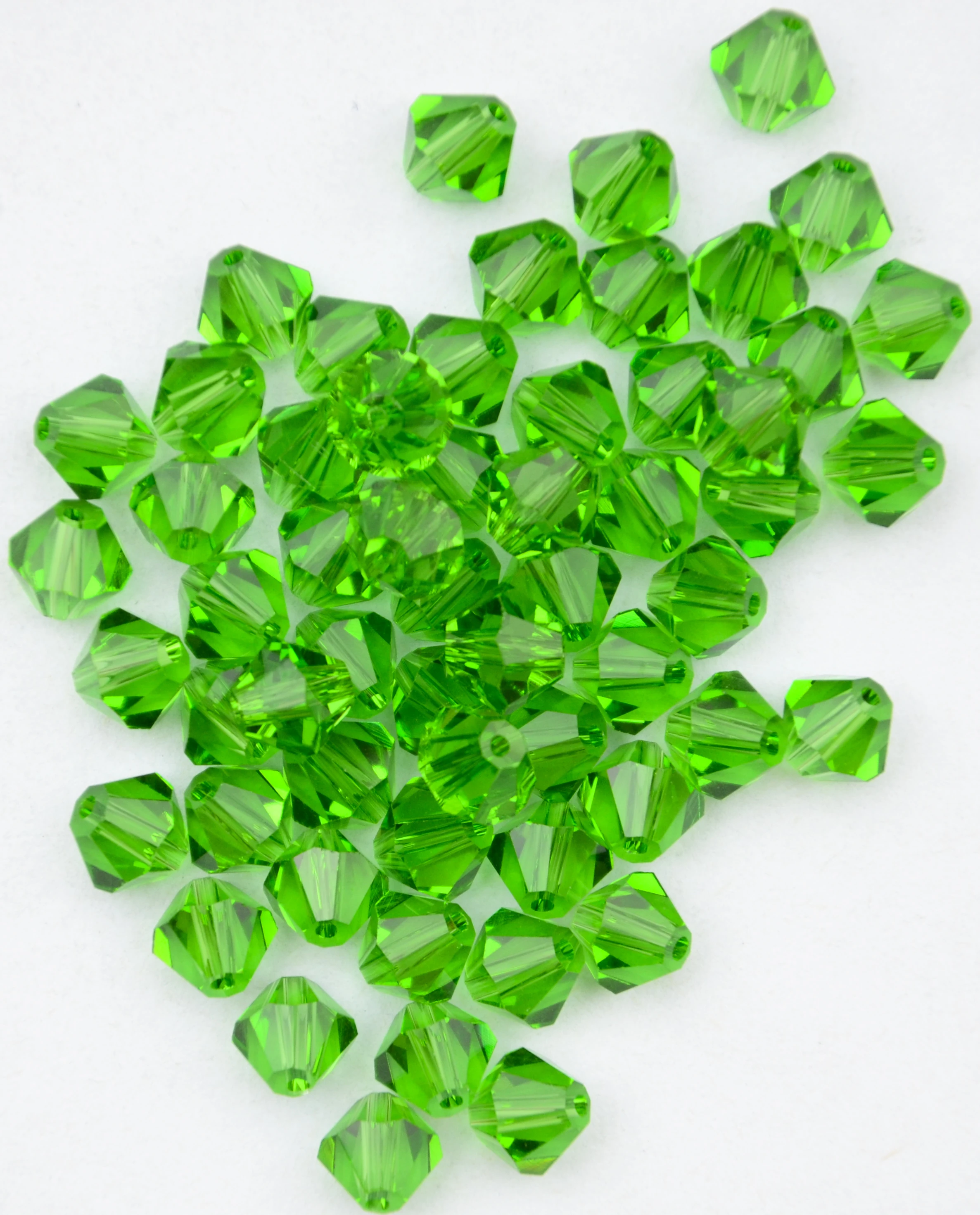 

Бесплатная доставка, 288 шт./лот 6 мм Перидот Цветные китайские высококачественные хрустальные биконусные бусины