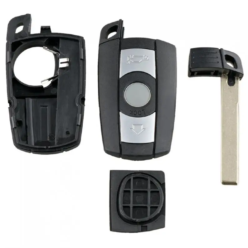 Чехол с 3 кнопками для автомобильных ключей Сменный BMW 1 120 E60/61 E70 E81 E87 E90/91 E92 X1/5/6