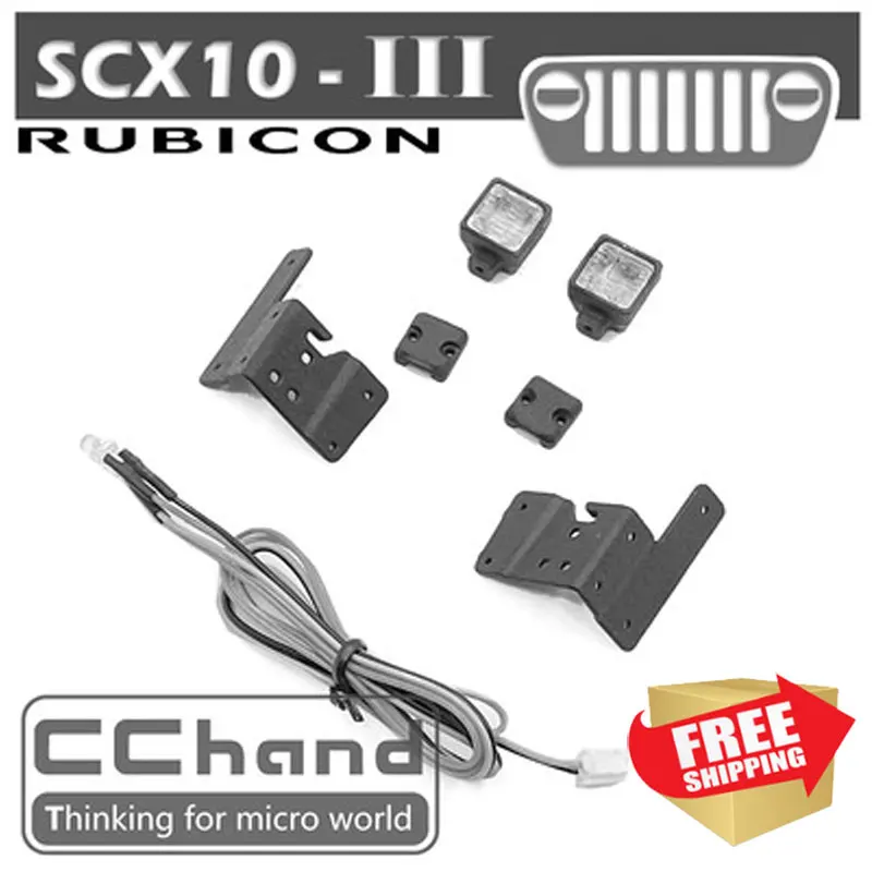 

Radio control RC AXI03007 AXIAL SCX10 III hood spotlight LED option upgrade parts