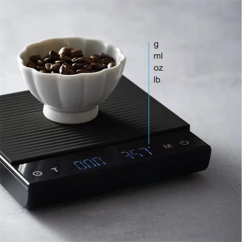 Цифровые весы Hero Coffee с таймером USB зарядка для еды водонепроницаемые умные