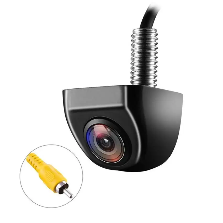 Rear camera Vehicle Hidden View Camera Metal Body Car Reverse Camera front view camera 170 Degree Auto Parking Backup Camera - Название цвета: Black full set