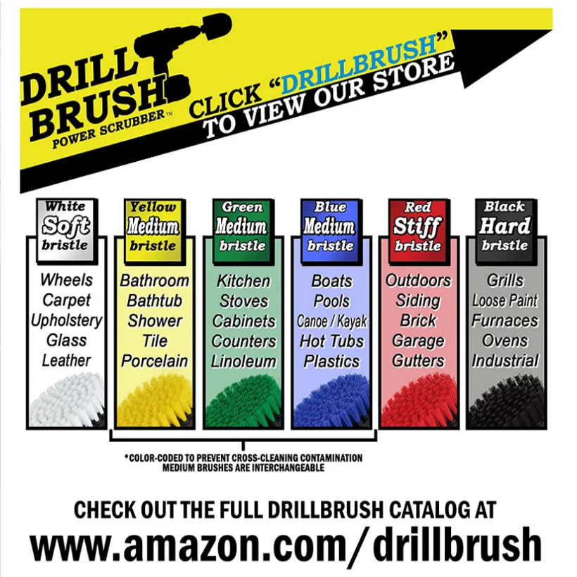 

4-Piece Floor Polishing Brush Set Ceramic Tile Floor Cleaning Decontamination Electric Drill Brush Toilet Cleaning And Dirt