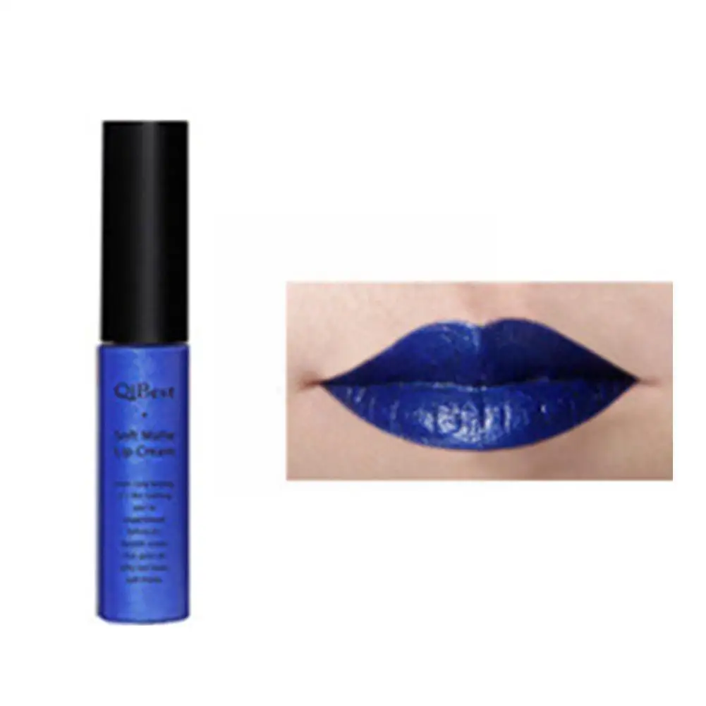 34 Color Liquid Lipstick Waterproof Long Lasting Cosmetic Purple Black Blue Up Gloss Matte Make Nude Lip Makeup H8R6 |