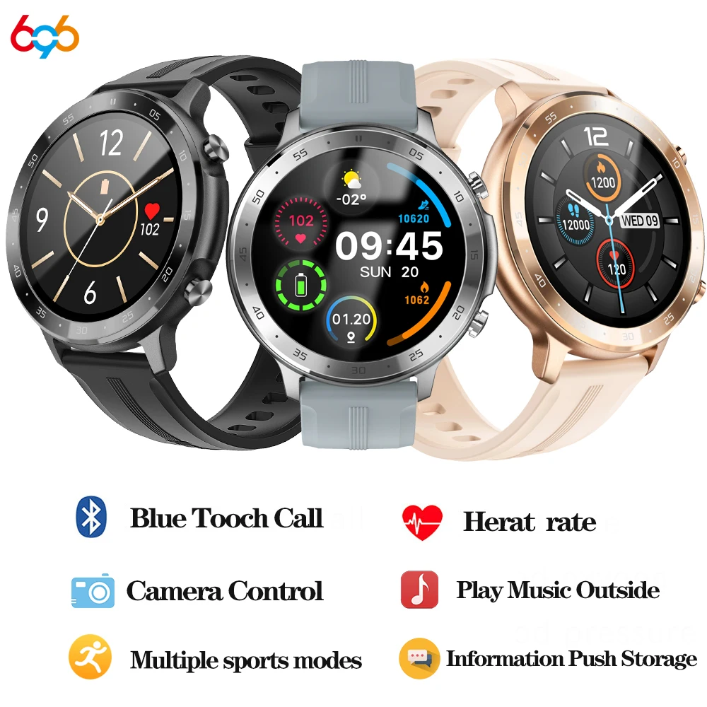 

Weather Heartrate IP67 Smart Watch Play Game Support BT Call Men Women Full Font Language Sleep Fitness Tracker PK GTS 2 P8 Mix