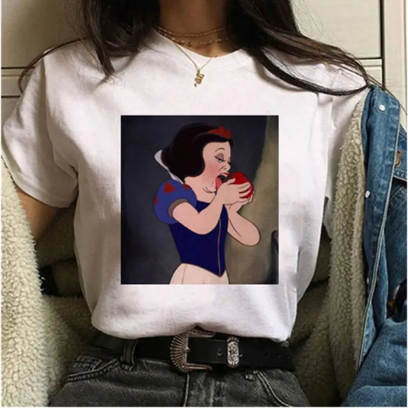 Сезон лето Модные женские футболки с принтом Летняя мода Harajuku Ретро футболка