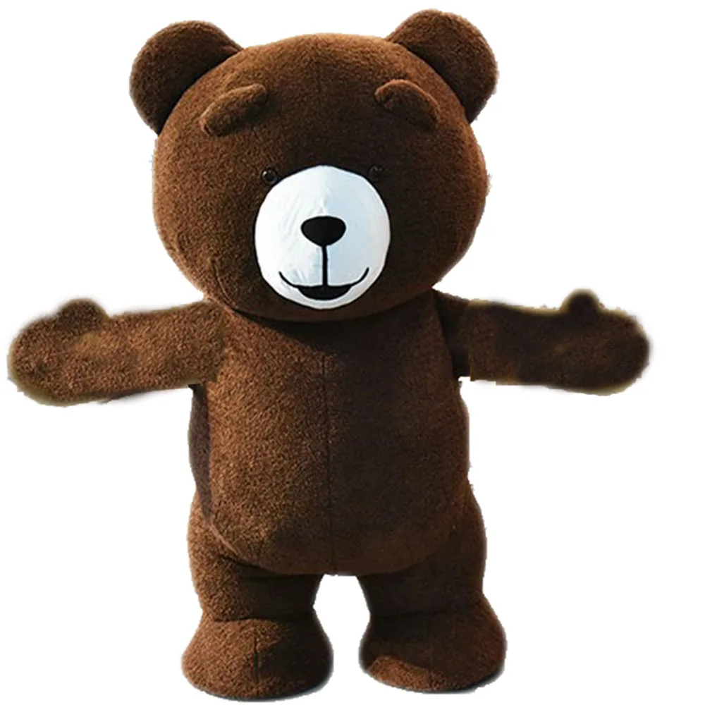 Надувной костюм плюшевый медведь на все тело талисман маскарадный для взрослых