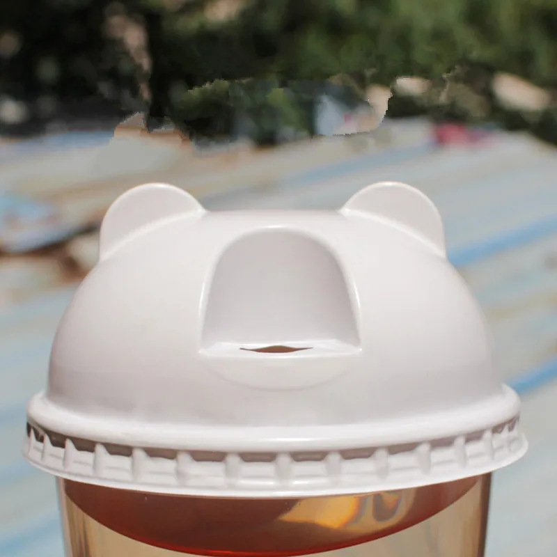Only Lid1 50 шт коричневая одноразовая кофейная чашка креативная забавная часть Подарочная плотная бумажная Чашка 500 мл молочный чай горячий напиток упаковка чашки с крышками - Цвет: Only Lid1