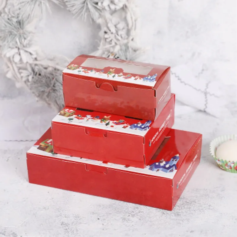 JO LIFE 10 шт. Рождественская яркая коробка с яйцами прозрачная подарочная окошком