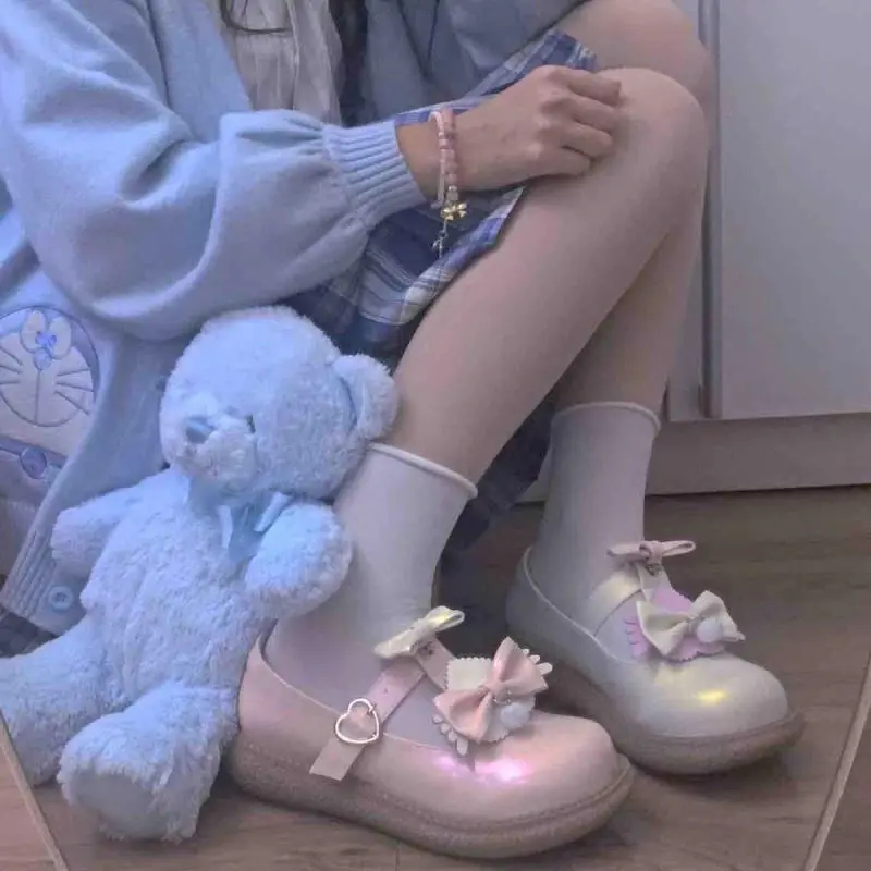 

Platform Shoes Lolita Kawaii Shoes Sneakers Kawaii Heels Cute Shoes Women Goth Shoes Mary Jane Shoes Black Platform Shoes