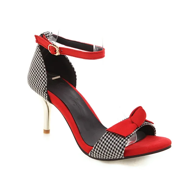 Сандалии женские на высоком каблуке босоножки в стиле пэчворк синие большие