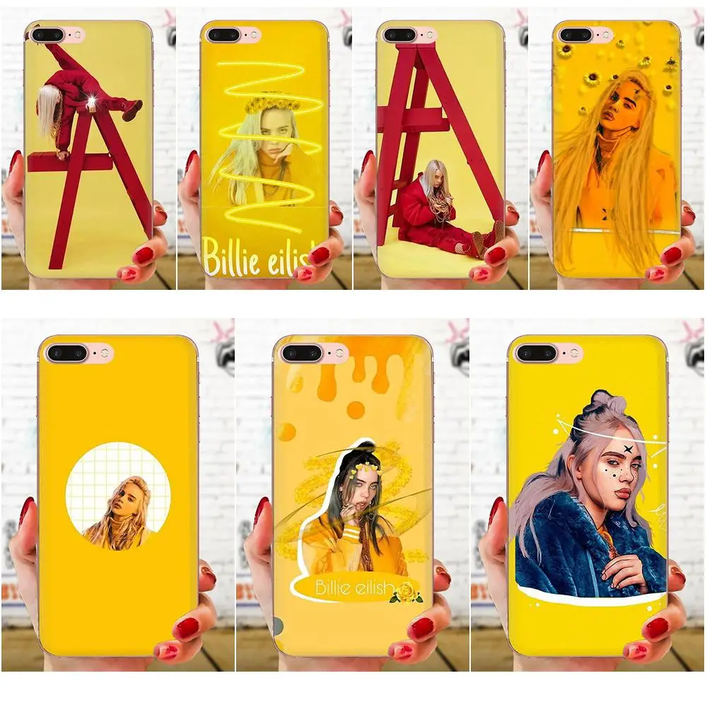 Мягкий ТПУ чехол с принтом Billie Eilish для Huawei Honor 4C 5A 5C 5X6 6A 6X7 7A 7C 7X8 8C 8S 9 10 10i 20 20i Lite